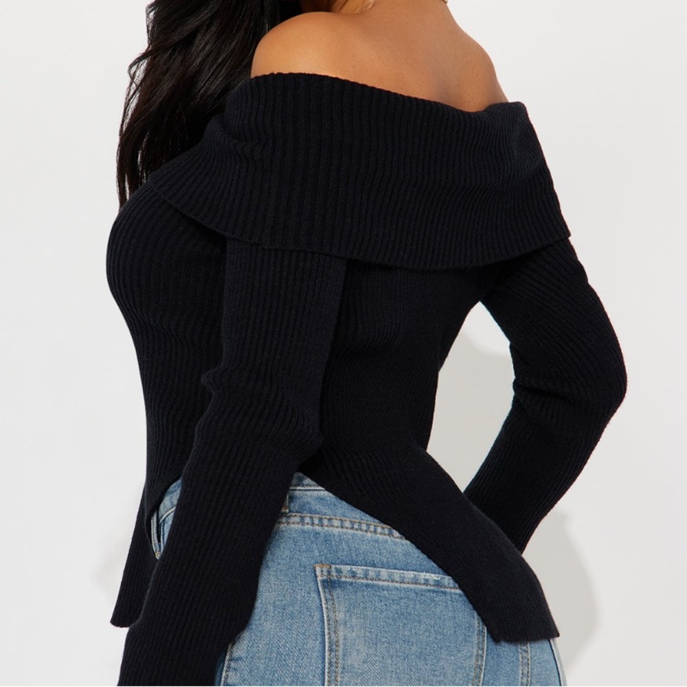 Off the shoulder sweater